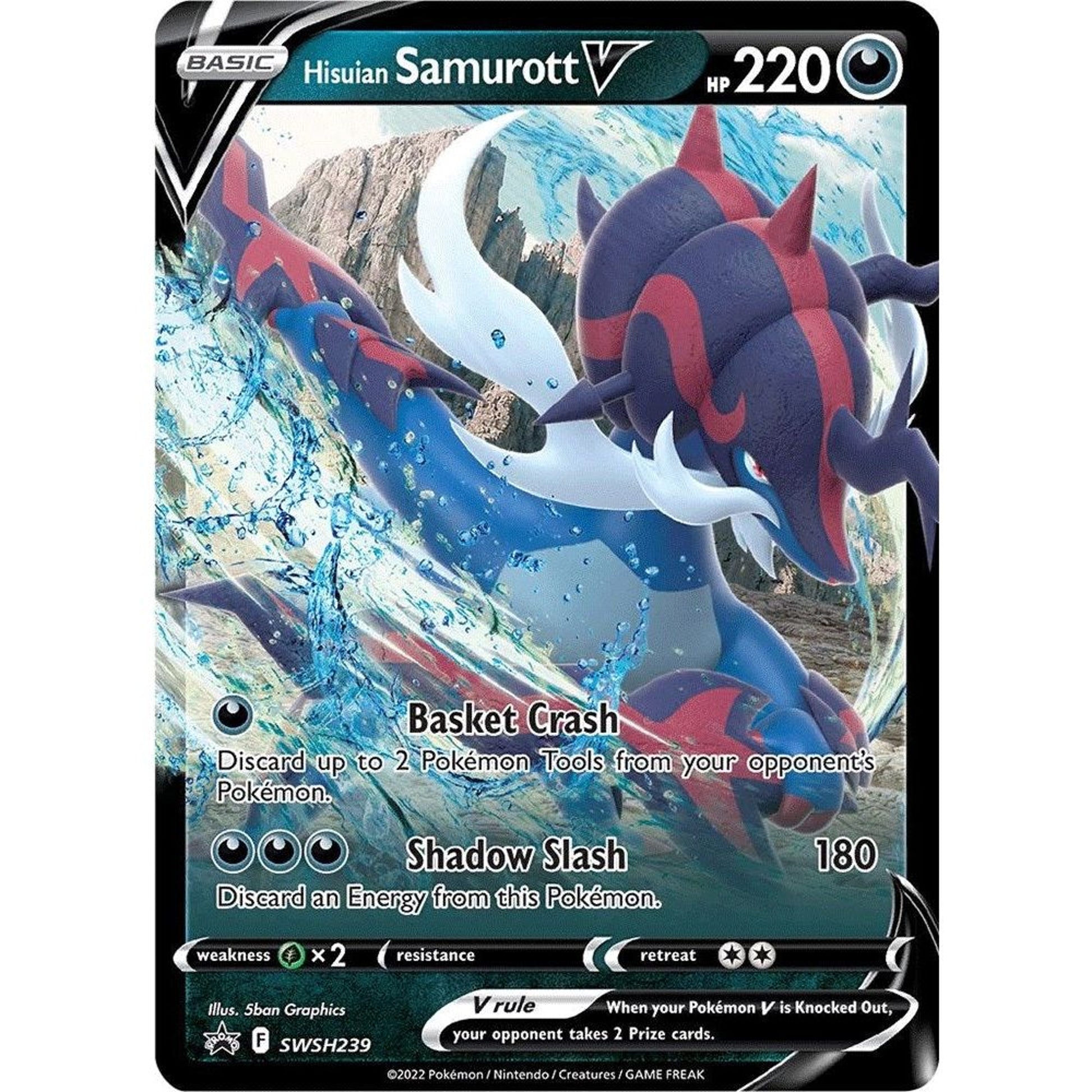 Image for Hisuian Samurott V - SWSH239 (SWSH239) (SWSD) - Pokemon