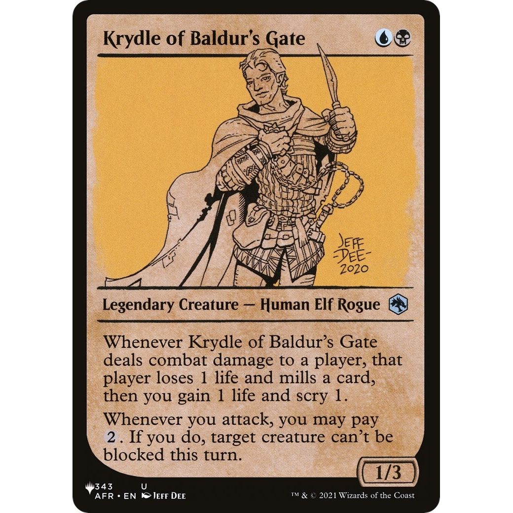 Image for Krydle of Baldur's Gate (Showcase) (343/281) (LIST) - Magic: The Gathering