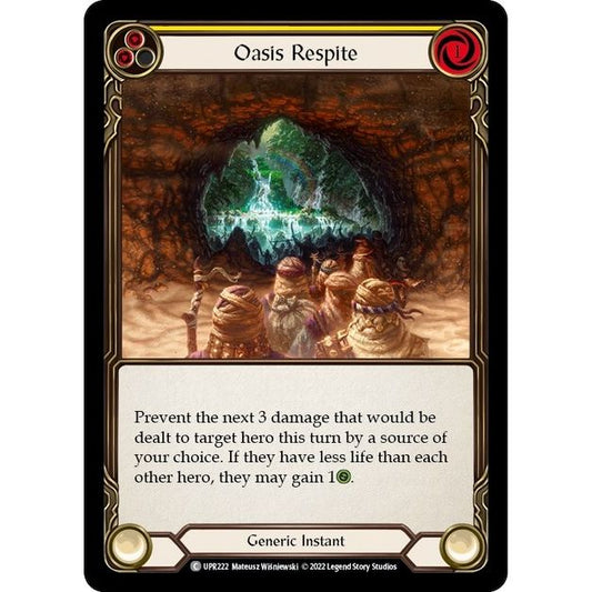 Image for Oasis Respite (Yellow) (UPR222) (UPR) - Flesh and Blood TCG