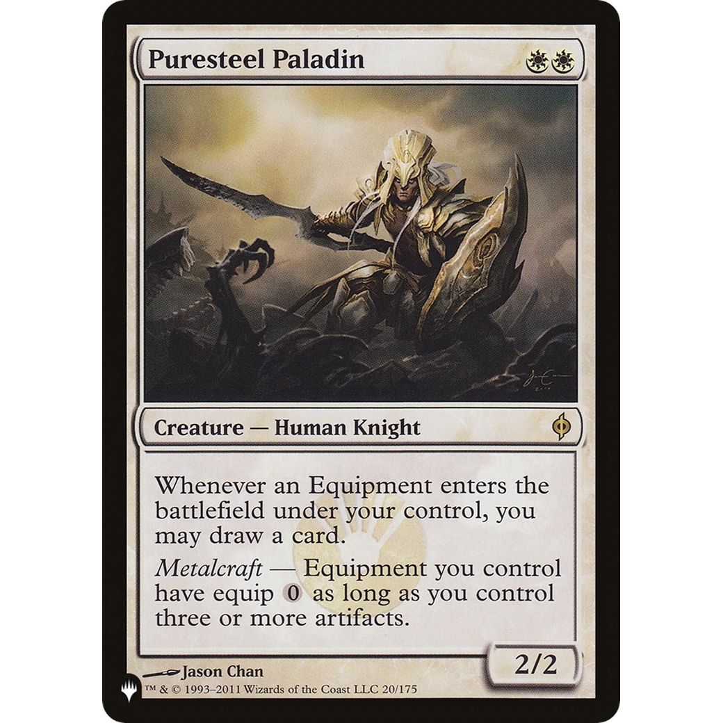 Image for Puresteel Paladin (20/175) (LIST) - Magic: The Gathering