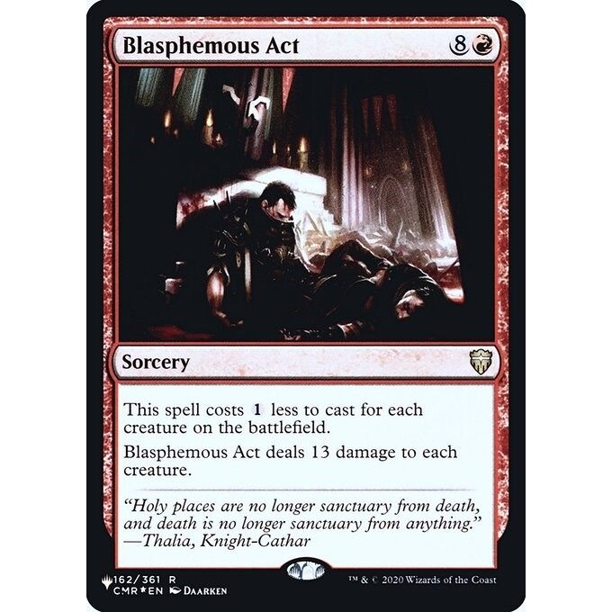 Image for Blasphemous Act (162) (LIST) - Magic: The Gathering