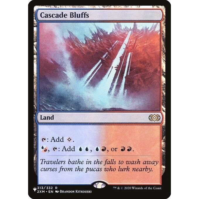 Image for Cascade Bluffs (313) (LIST) - Magic: The Gathering