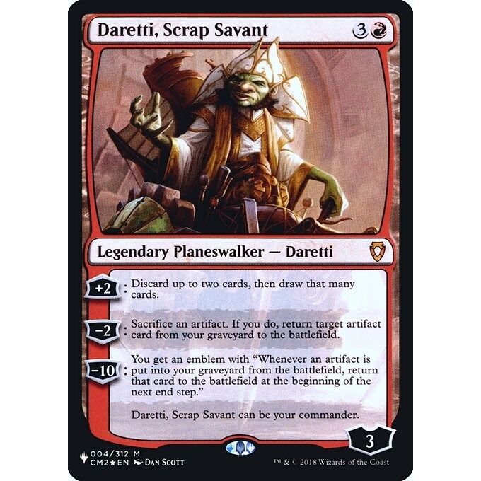 Image for Daretti, Scrap Savant (CM2) (4) (LIST) - Magic: The Gathering