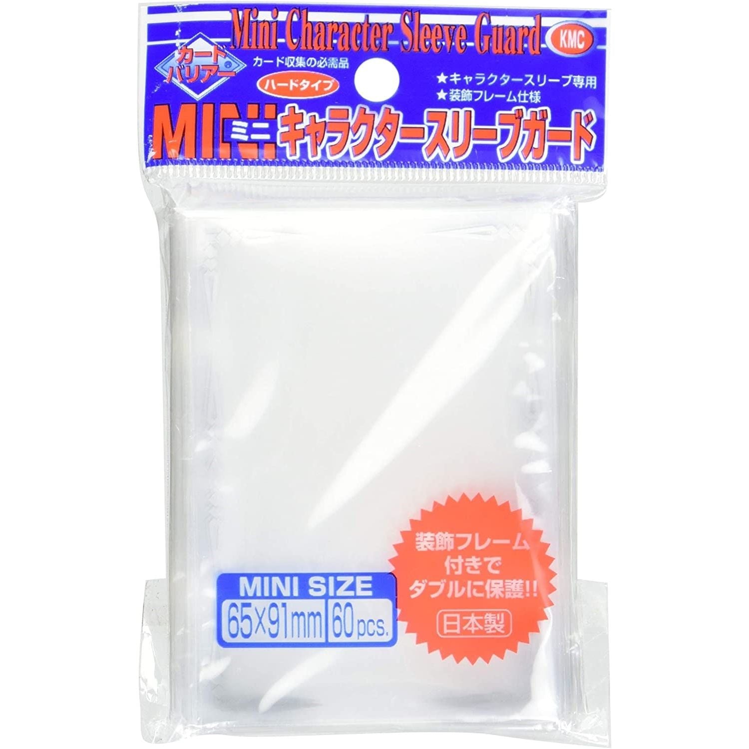 Image for KMC Mini Sized - Character Guard Oversized Sleeves - Clear (60-Pack) - Card Sleeves