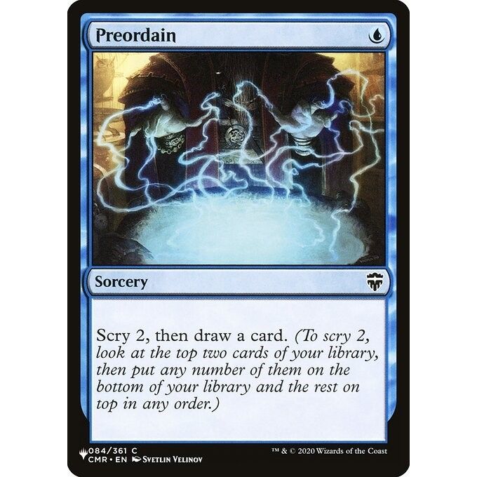 Image for Preordain (CMR) (84) (LIST) - Magic: The Gathering