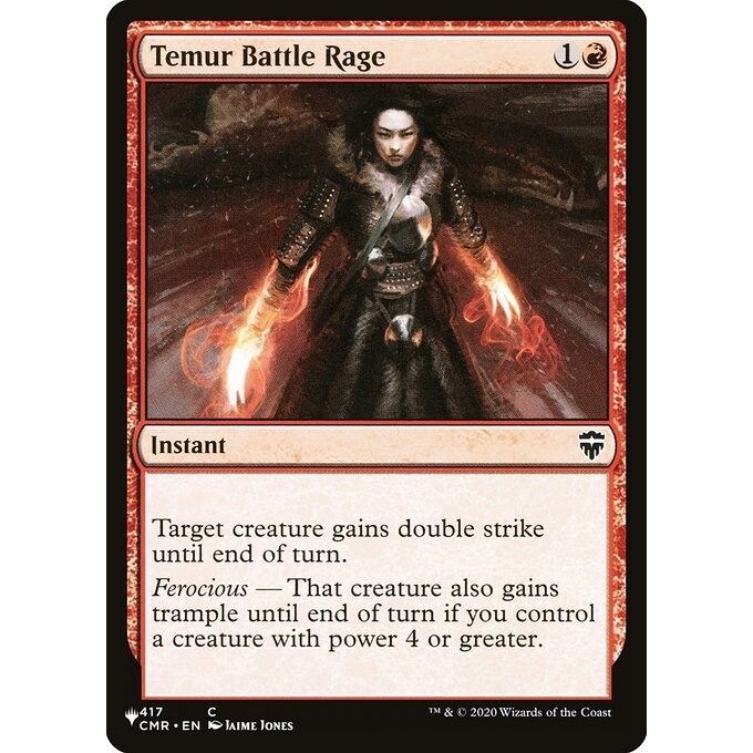 Image for Temur Battle Rage (CMR) (417) (LIST) - Magic: The Gathering