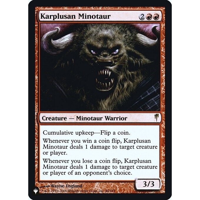 Image for Karplusan Minotaur (86) (LIST) - Magic: The Gathering