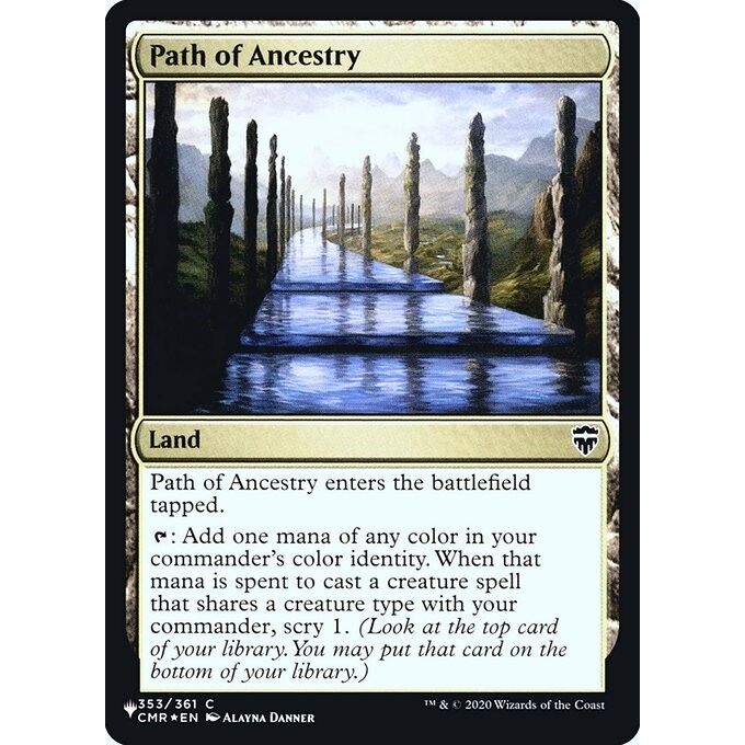 Image for Path of Ancestry (CMR) (353) (LIST) - Magic: The Gathering