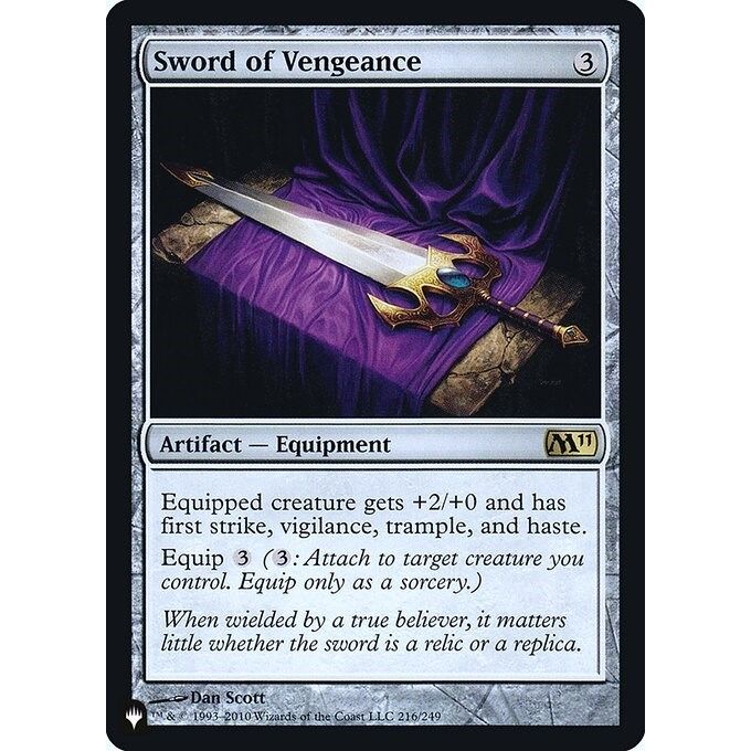 Image for Sword of Vengeance (216) (LIST) - Magic: The Gathering