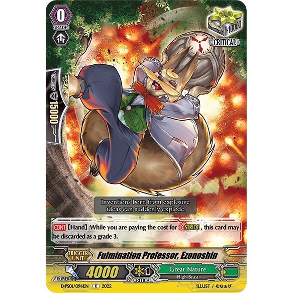 Image for Fulmination Professor, Ezonoshin (D-PS01/094EN) (D-PS01) - Cardfight Vanguard