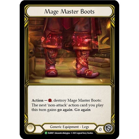 Image for Mage Master Boots (Golden) - FAB067 (FAB067) (PR) - Flesh and Blood TCG