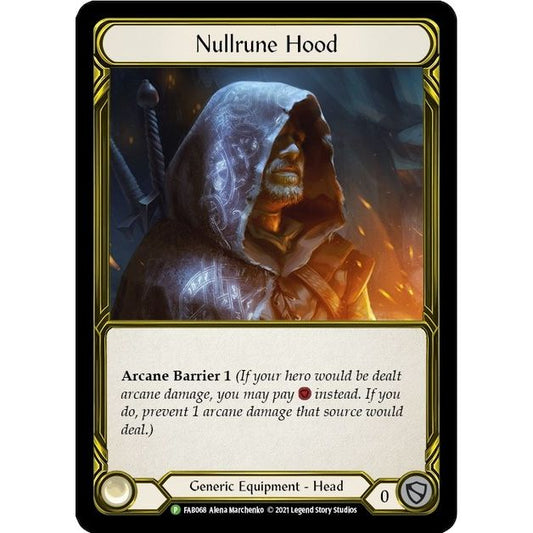 Image for Nullrune Hood (Golden) - FAB068 (FAB068) (PR) - Flesh and Blood TCG