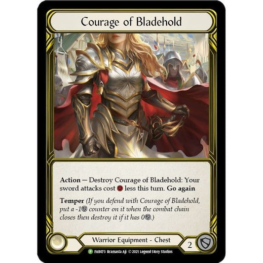 Image for Courage of Bladehold (Golden) - FAB073 (FAB073) (PR) - Flesh and Blood TCG