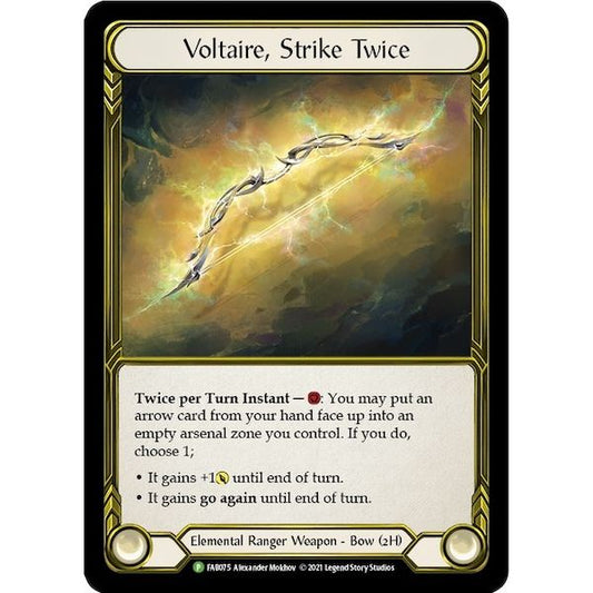 Image for Voltaire, Strike Twice (Golden) - FAB075 (FAB075) (PR) - Flesh and Blood TCG