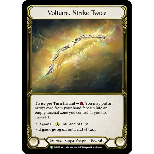 Image for Voltaire, Strike Twice (Golden) - FAB075 (FAB075) (PR) - Flesh and Blood TCG