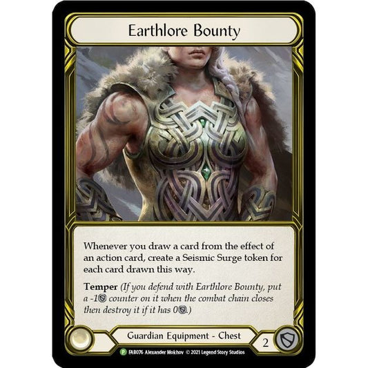 Image for Earthlore Bounty (Golden) - FAB076 (FAB076) (PR) - Flesh and Blood TCG