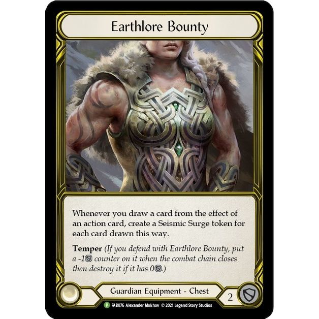 Image for Earthlore Bounty (Golden) - FAB076 (FAB076) (PR) - Flesh and Blood TCG