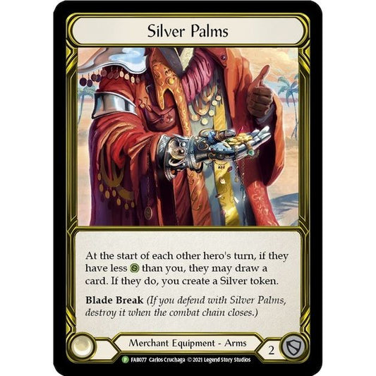 Image for Silver Palms (Golden) - FAB077 (FAB077) (PR) - Flesh and Blood TCG
