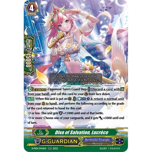 Image for Diva of Salvation, Lucrece (D-PS01/044EN) (D-PS01) - Cardfight Vanguard