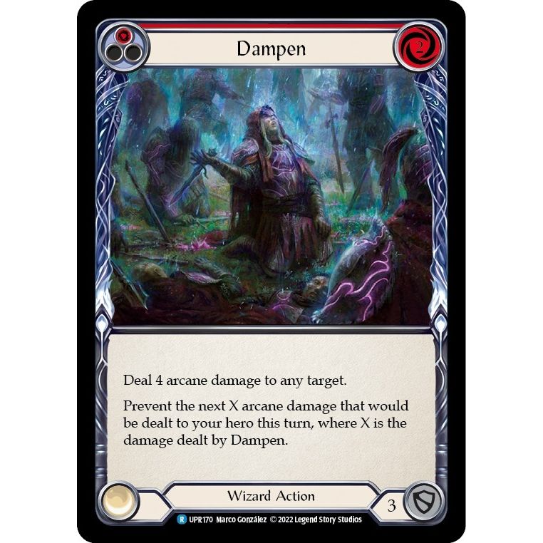Image for Dampen (Red) (UPR170) (UPR) - Flesh and Blood TCG