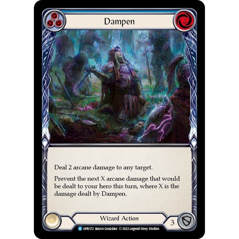 Image for Dampen (Blue) (UPR172) (UPR) - Flesh and Blood TCG