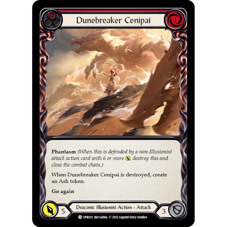 Image for Dunebreaker Cenipai (Red) (UPR021) (UPR) - Flesh and Blood TCG
