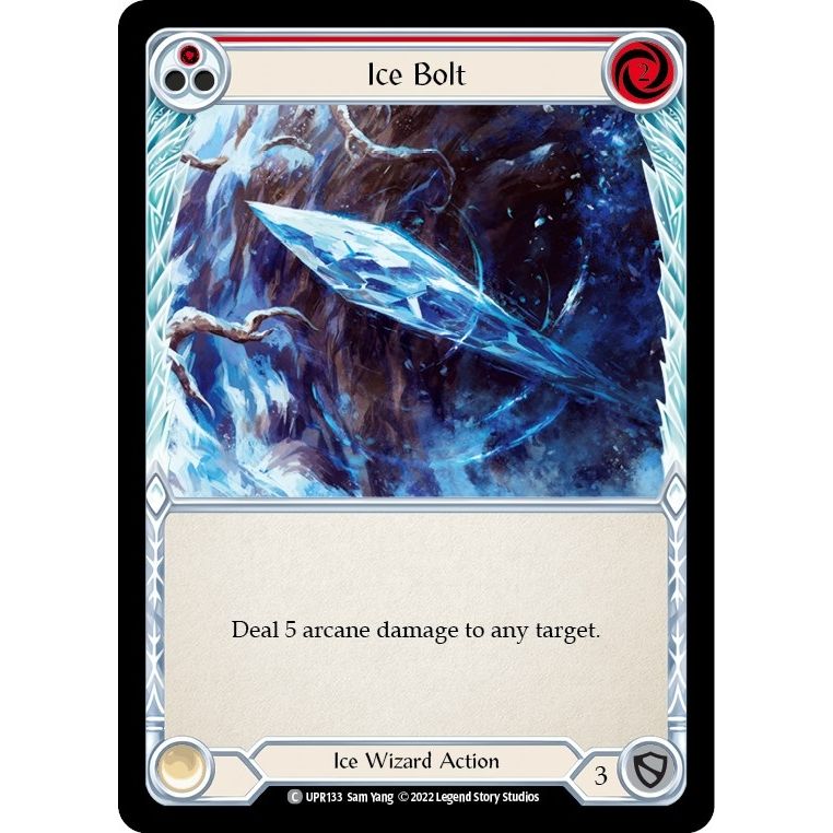 Image for Ice Bolt (Red) (UPR133) (UPR) - Flesh and Blood TCG