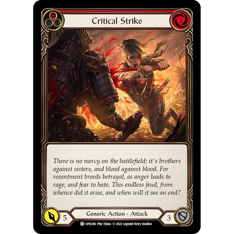 Image for Critical Strike (Red) (UPR206) (UPR) - Flesh and Blood TCG