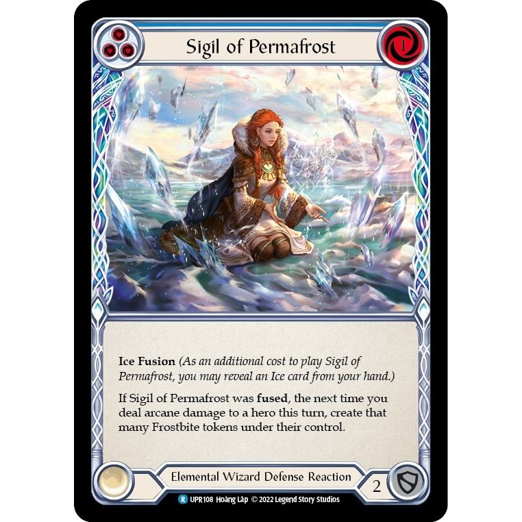 Image for Sigil of Permafrost (Blue) (UPR108) (UPR) - Flesh and Blood TCG
