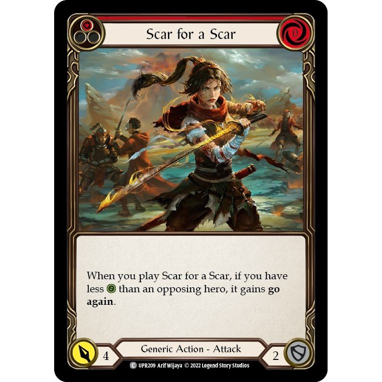 Image for Scar for a Scar (Red) (UPR209) (UPR) - Flesh and Blood TCG