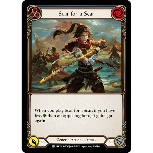Image for Scar for a Scar (Blue) (UPR211) (UPR) - Flesh and Blood TCG