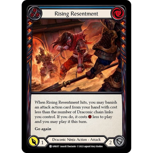 Image for Rising Resentment (Blue) (UPR077) (UPR) - Flesh and Blood TCG