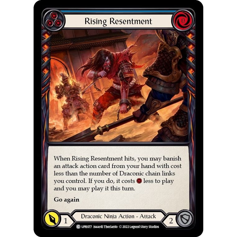 Image for Rising Resentment (Blue) (UPR077) (UPR) - Flesh and Blood TCG