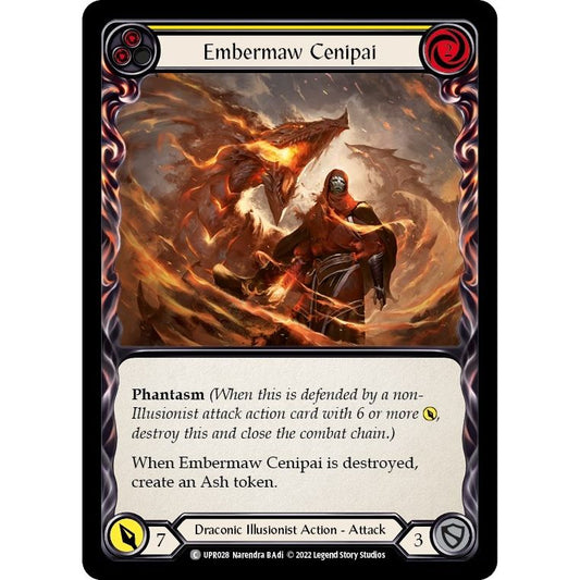 Image for Embermaw Cenipai (Yellow) (UPR028) (UPR) - Flesh and Blood TCG
