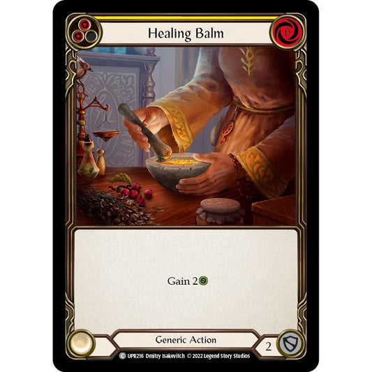 Image for Healing Balm (Yellow) (UPR216) (UPR) - Flesh and Blood TCG