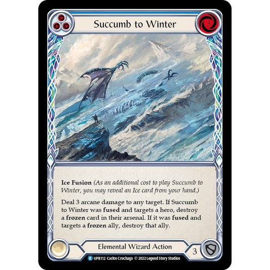 Image for Succumb to Winter (Blue) (UPR112) (UPR) - Flesh and Blood TCG