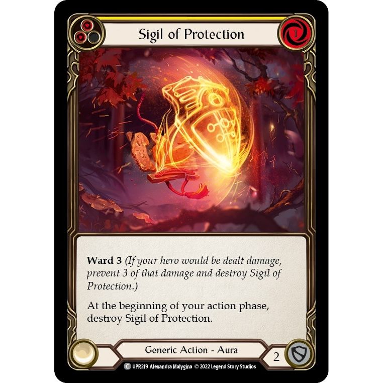 Image for Sigil of Protection (Yellow) (UPR219) (UPR) - Flesh and Blood TCG