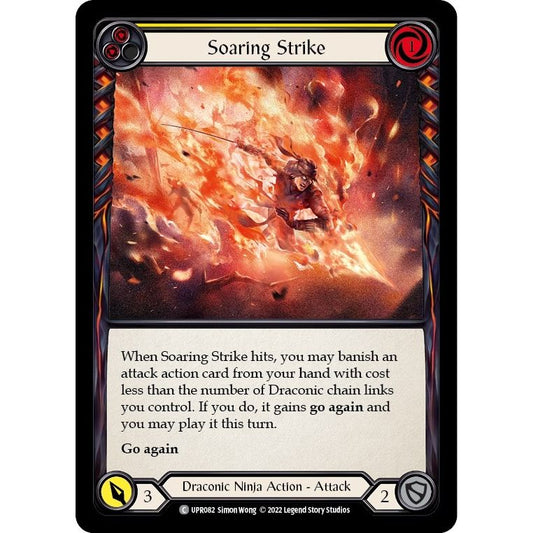 Image for Soaring Strike (Yellow) (UPR082) (UPR) - Flesh and Blood TCG