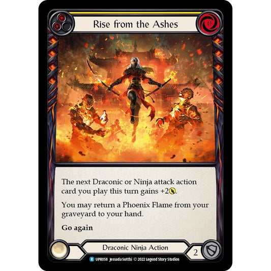 Image for Rise from the Ashes (Yellow) (UPR058) (UPR) - Flesh and Blood TCG