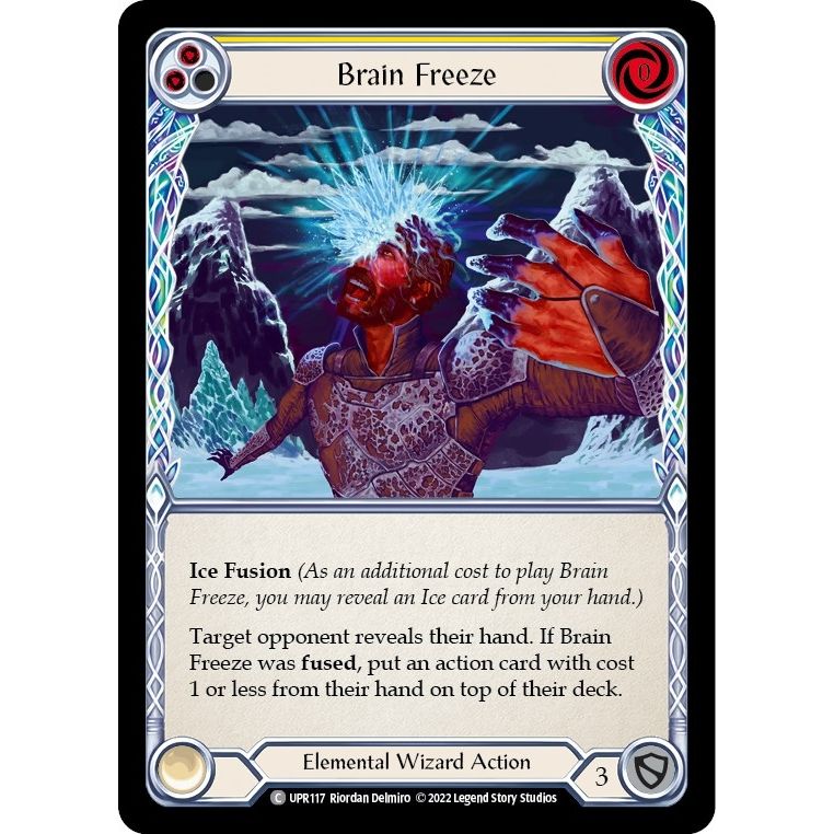 Image for Brain Freeze (Yellow) (UPR117) (UPR) - Flesh and Blood TCG