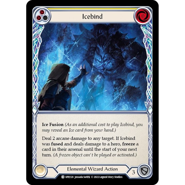 Image for Icebind (Yellow) (UPR120) (UPR) - Flesh and Blood TCG