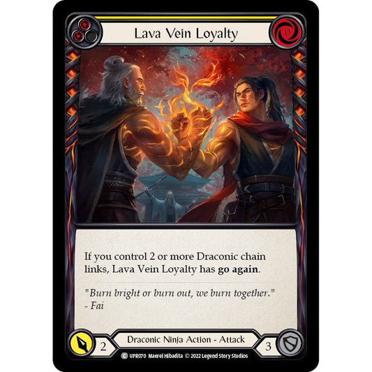 Image for Lava Vein Loyalty (Yellow) (UPR070) (UPR) - Flesh and Blood TCG
