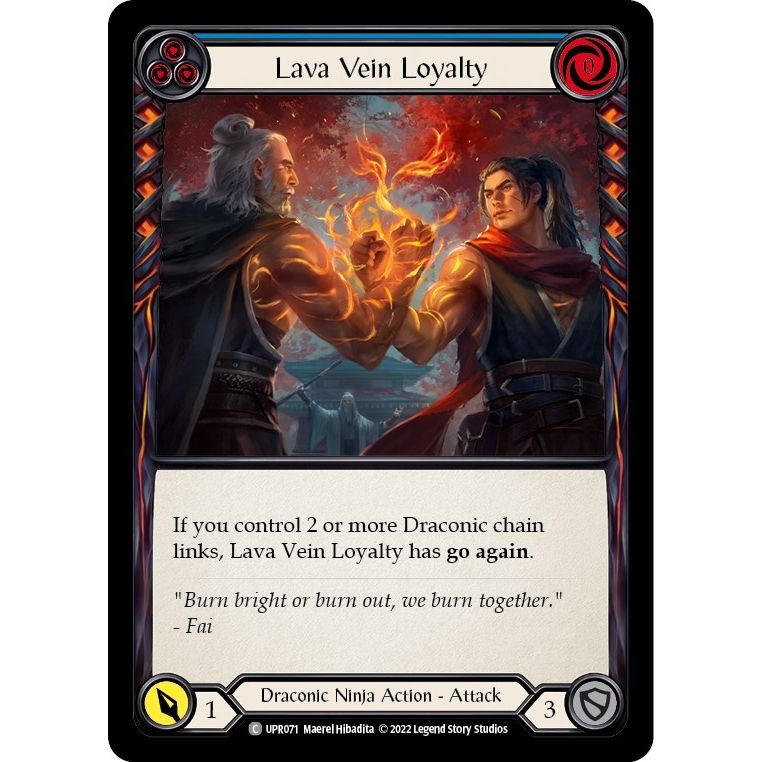 Image for Lava Vein Loyalty (Blue) (UPR071) (UPR) - Flesh and Blood TCG