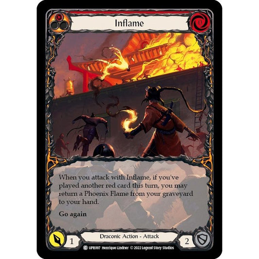 Image for Inflame (Extended Art) (UPR097) (UPR) - Flesh and Blood TCG