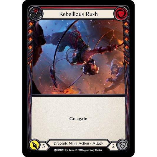 Image for Rebellious Rush (Red) (UPR072) (UPR) - Flesh and Blood TCG
