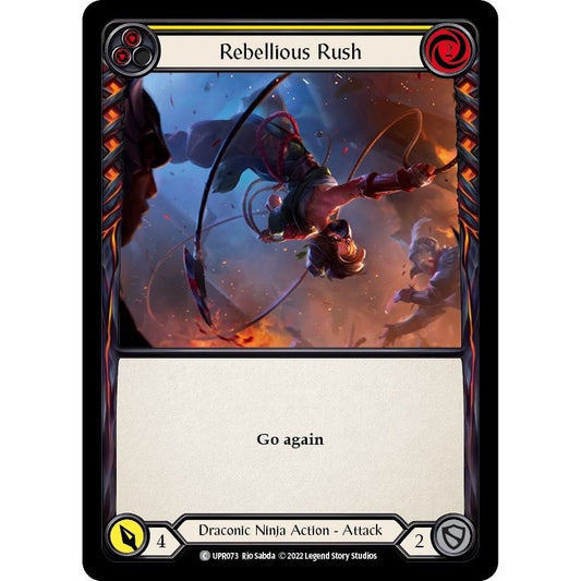 Image for Rebellious Rush (Yellow) (UPR073) (UPR) - Flesh and Blood TCG