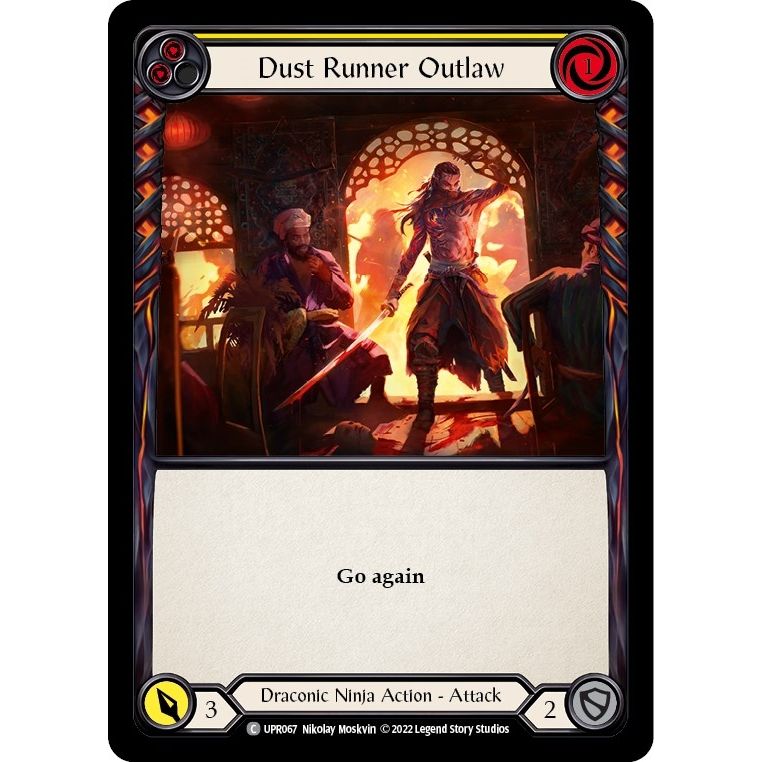 Image for Dust Runner Outlaw (Yellow) (UPR067) (UPR) - Flesh and Blood TCG
