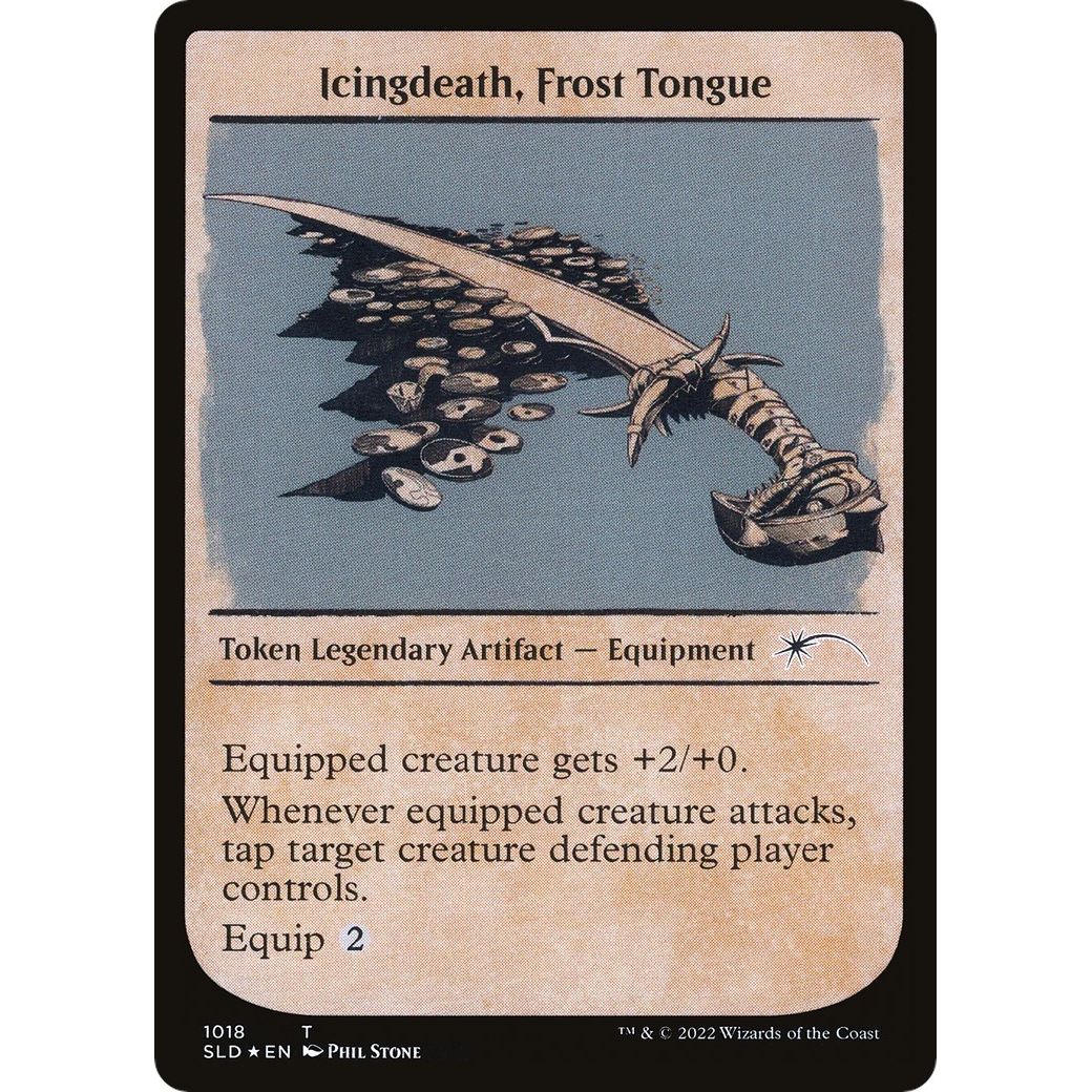 Image for Icingdeath, Frost Tongue Token (Showcase) (1018) (SLD) - Magic: The Gathering