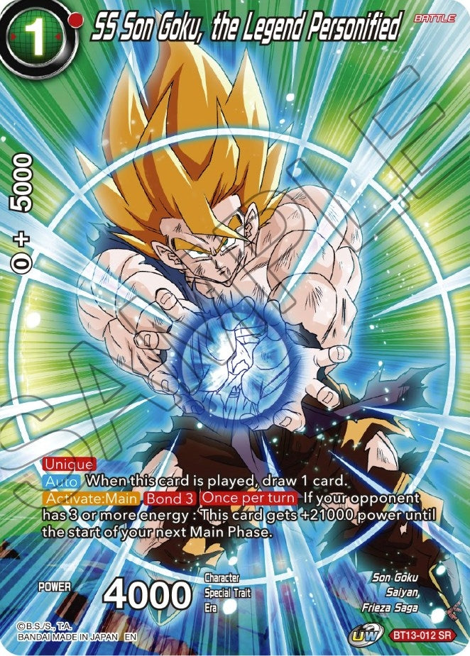 Image for SS Son Goku, the Legend Personified (BT13-012) (TS01) - Dragon Ball Super: Masters