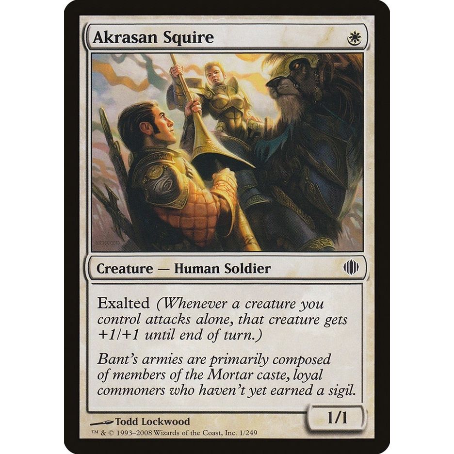 Image for Akrasan Squire (1) (ALA) - Magic: The Gathering